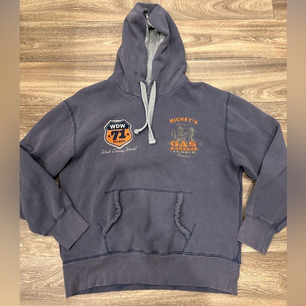 Disney Official Blue and Orange Hoodie Sweater Jacket Size Large
